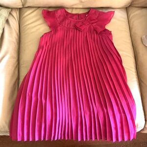 Excellence used Fuchsia Pink Pleated Kids Dress size 5 Toddler